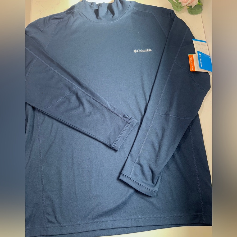 Columbia Dark Blue Omni-Wick Polo